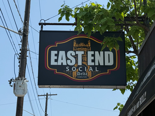 East End Social Bar & Grill Signage